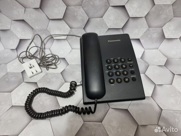 Стационарный телефон panasonic рабочий кнопочный