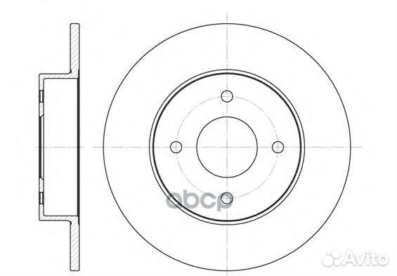 6788.00 диск тормозной задний Nissan Primera 1