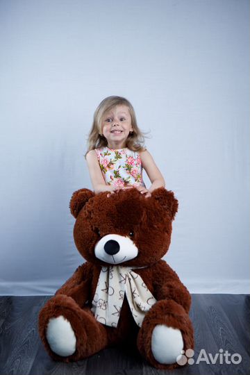 Плюшевые Мишки 115 см - 1,5 кг (тяжелые, плотные)