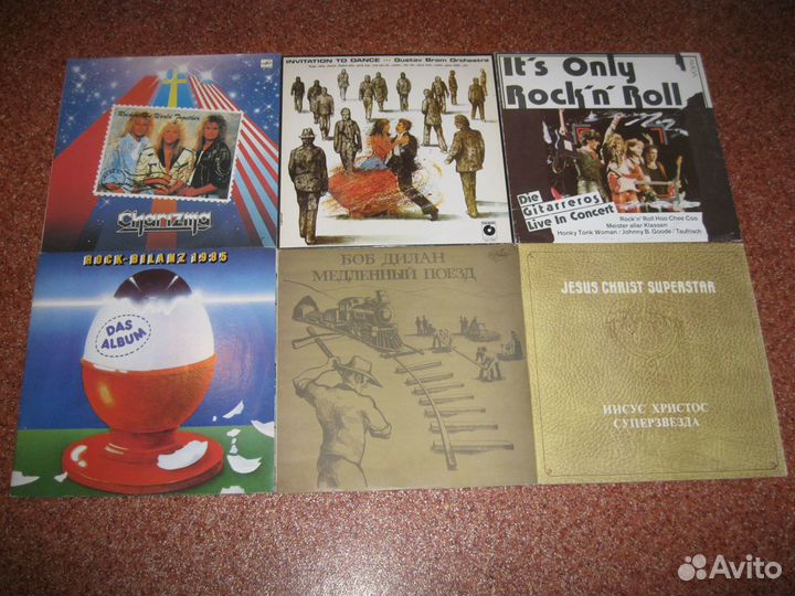 Пластинки rock, pop, jazz