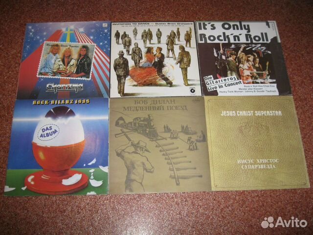 Пластинки rock, pop, jazz