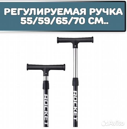 Самокат трёхколёсный до 5 лет, синий