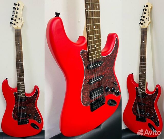 Электрогитара новая sqoe Sest230 red
