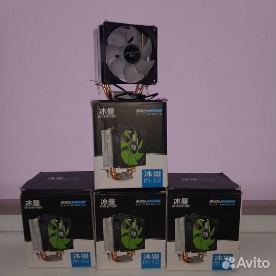 Кулер для процессора на 2/4/6 тепловых трубок RGB