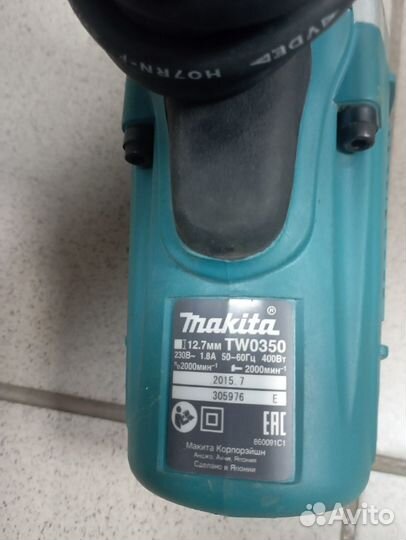 Ударный гайковерт Makita TW 0350