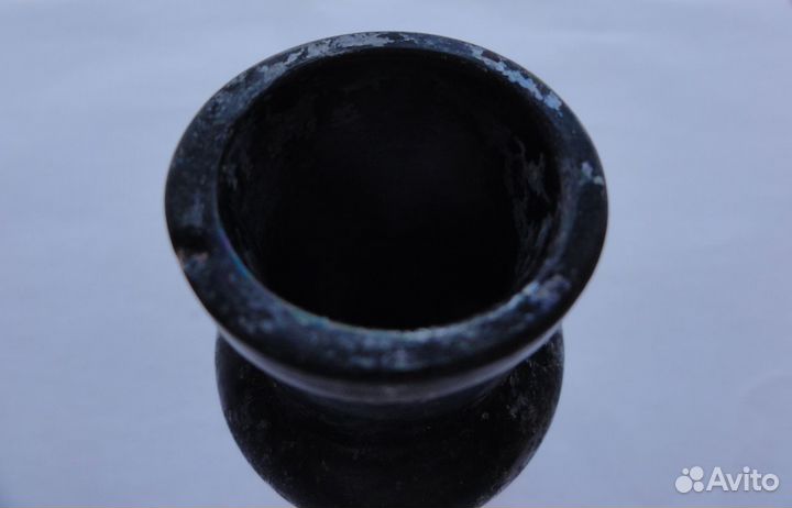 Бутылочка черное стекло 19 век