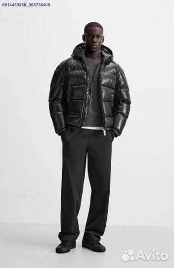 Пуховик от Zara x Moncler Премиум качество (Арт.90216)