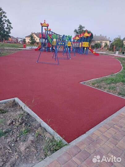Резиновое покрытие для детских и спортивных пл