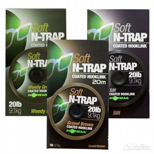 Поводковый материал Korda N-Trap 15lb, 20lb, 30lb