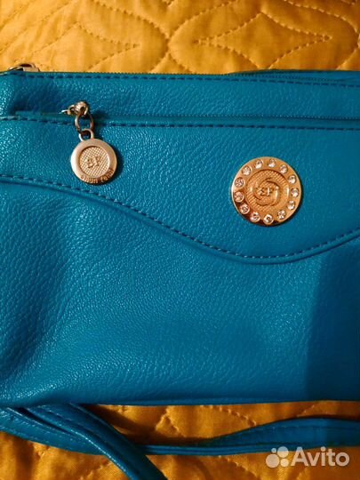 Сумка женская клатч кожаная б у