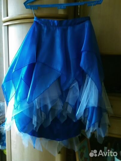 Синее платье