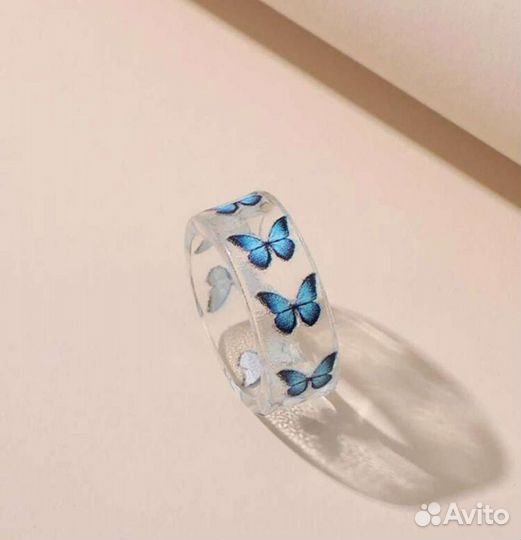 Украшения кольцо с бабочками