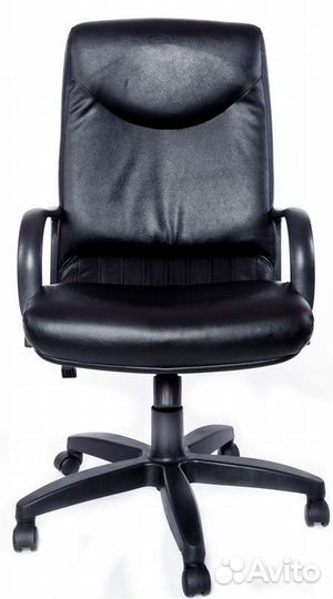 Компьютерное кресло Свинг, экокожа, черный