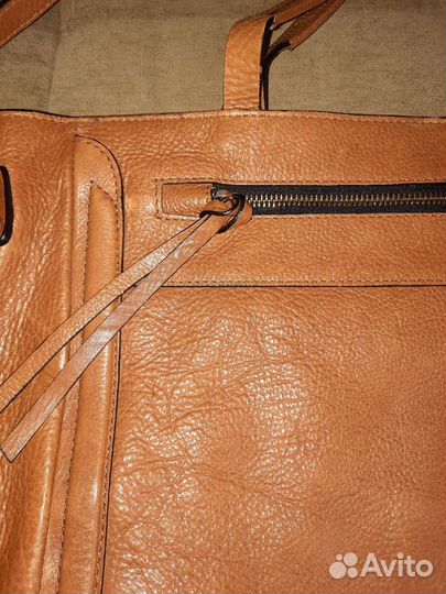 Cумка zara кожа большая новая