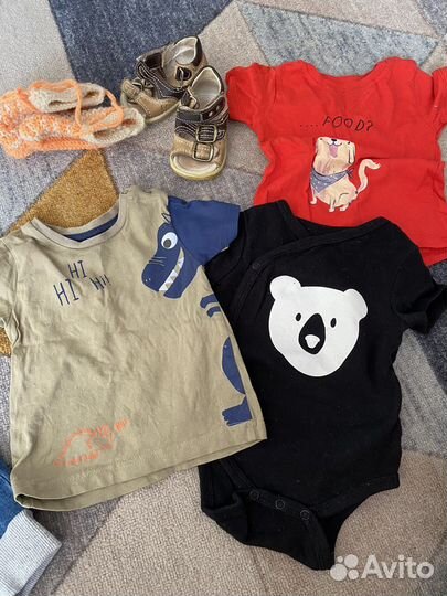 Вещи на мальчика пакетом 68-74р
