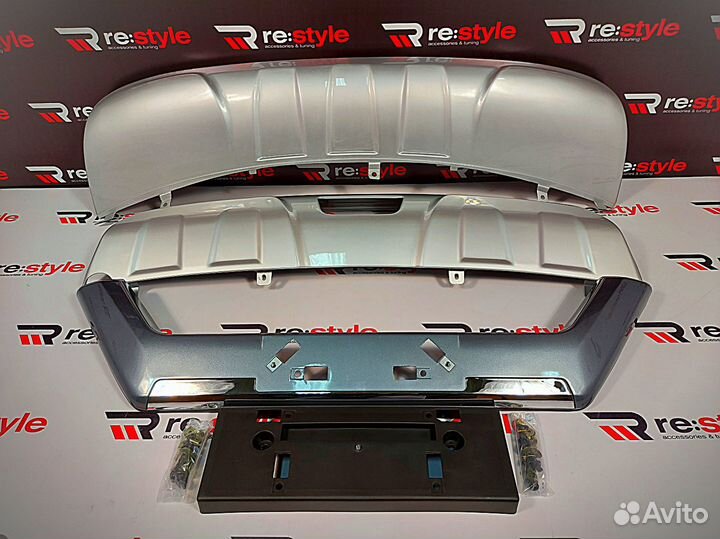 Накладки на бампера X-Trail 32 Перед + Зад