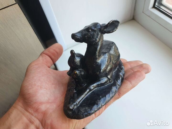 Статуэтка Олениха с Олененком СССР