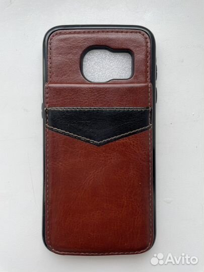 Новый чехол кожаный для Samsung S7
