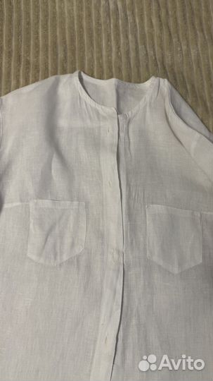 Рубашка льняная оверсайз