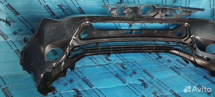 Передний бампер Рав 4 -4 серый под установку 13-15