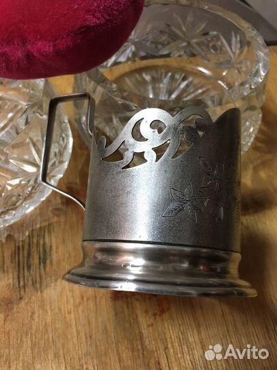 Подстаканник серебряный 875 пробы,без использовани