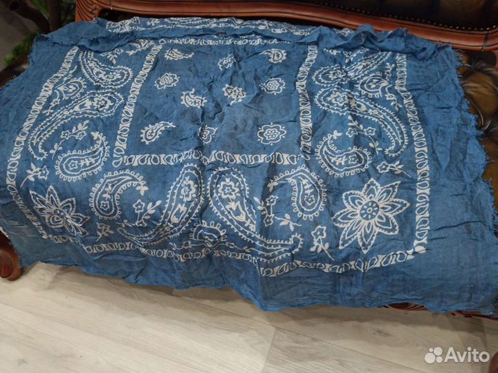 Платок индиго etro хлопок италия