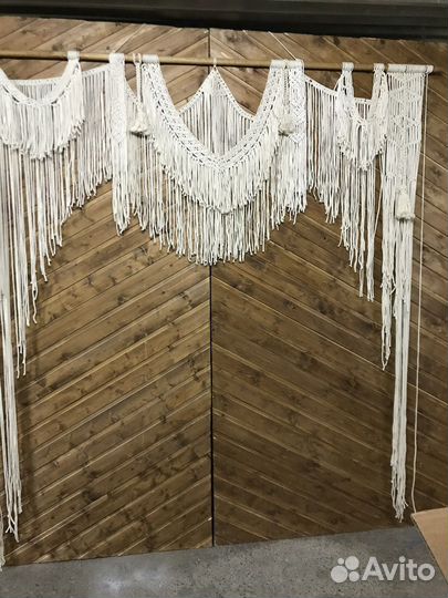 Макраме занавес штора