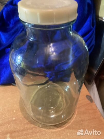 Банки стеклянные с крышками на 5 л удобные для ква