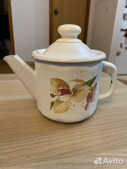 Заварочный чайник эмалированный СССР