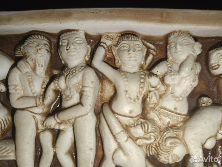 Эротическое панно из Индии, керамика