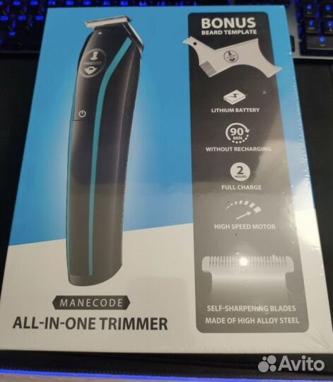 Триммер Manecode 11 в 1 для бороды, усов, носа