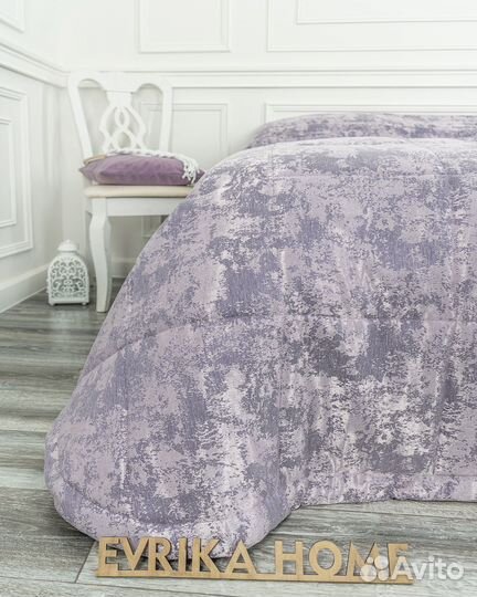 Покрывало зарина сирень новое плед на кровать
