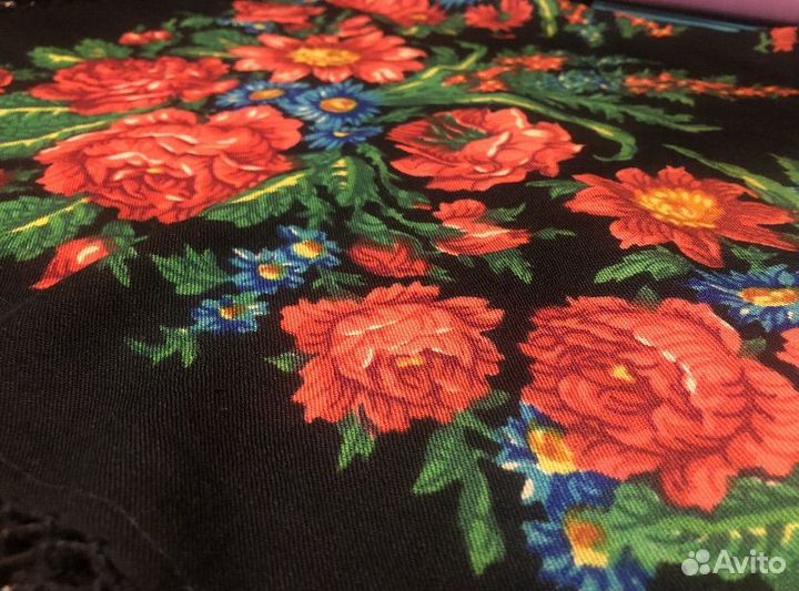 Платок- шаль павлопосадский СССР