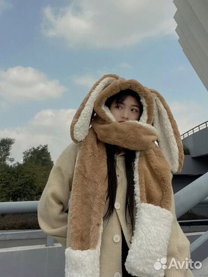 Шапка с ушками зайца корейская у2k