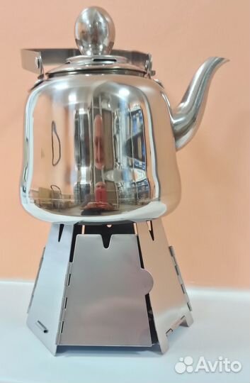 Подставка костровая с ветрозащитой,щепочница