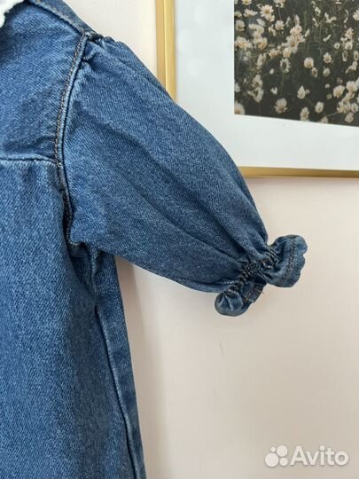 Джинсовое платье zara