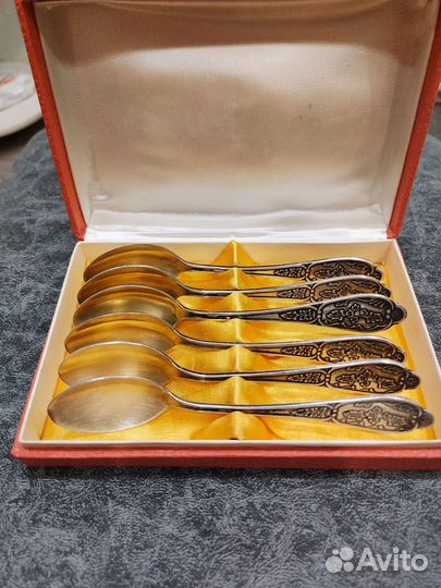 Ложки чайные набор СССР мельхиор