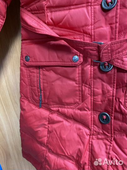 Куртка-пуховик красная р. 152 для девочки