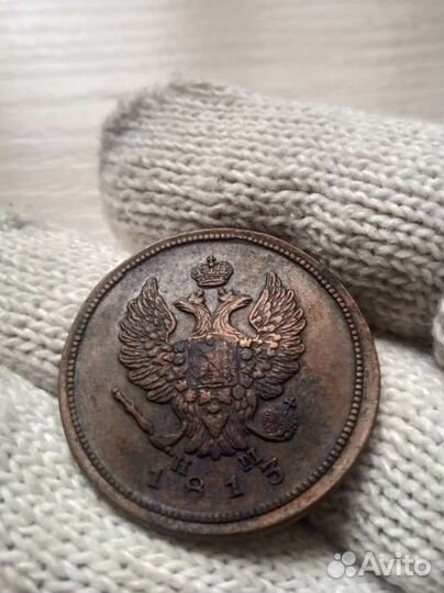 2 копейки 1813 года нм кладовые