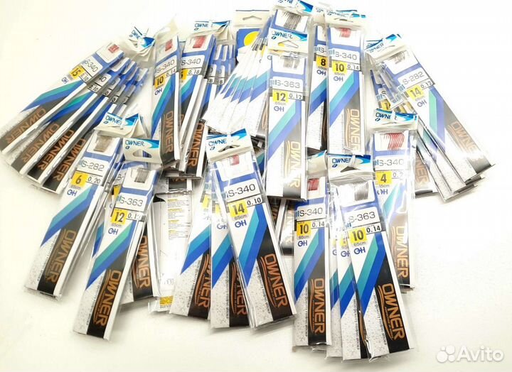 Крючки с поводками owner для рыбалки