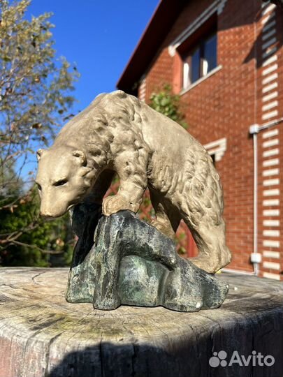 Статуэтка медведь старинная