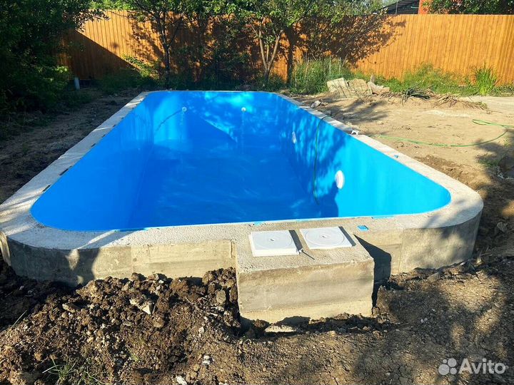 Бассейн 8x3 из пластика