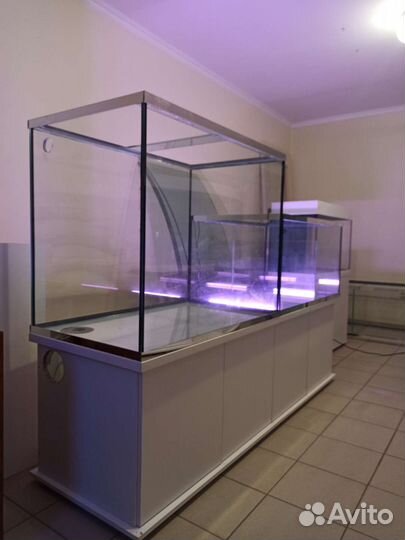 Аквариум для торговли живыми раками и живой рыбой