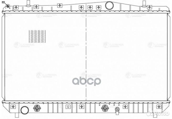 Радиатор chevrolet lacetti (04) 1.6I/1.8I AT