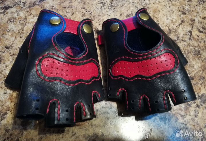 Мото перчатки беспалые
