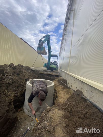 Услуги мини экскаватора на гусеничном ходу