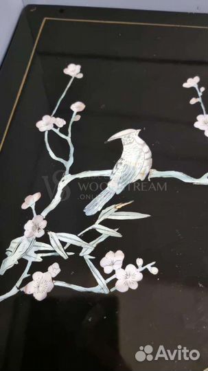 Тумба.Шинуазри.Винтаж.Мебель массив.Антиквариат