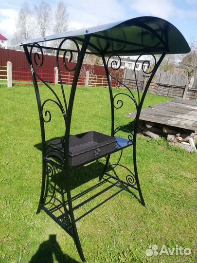 Кованые мангалы с крышей