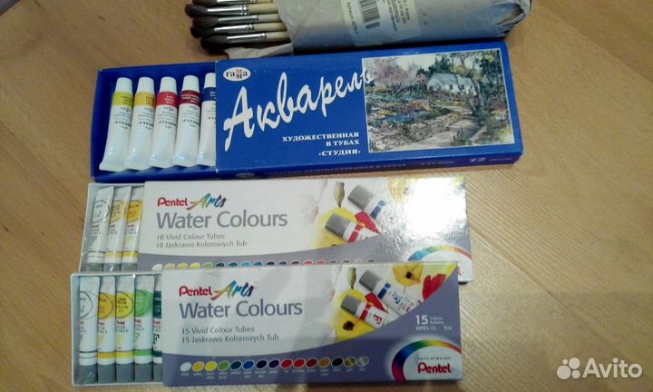 Новые акварельные краски