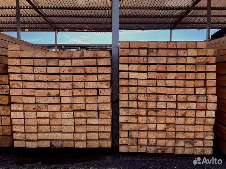 Брус обрезной 100х150х6000мм 1 сорт ГОСТ